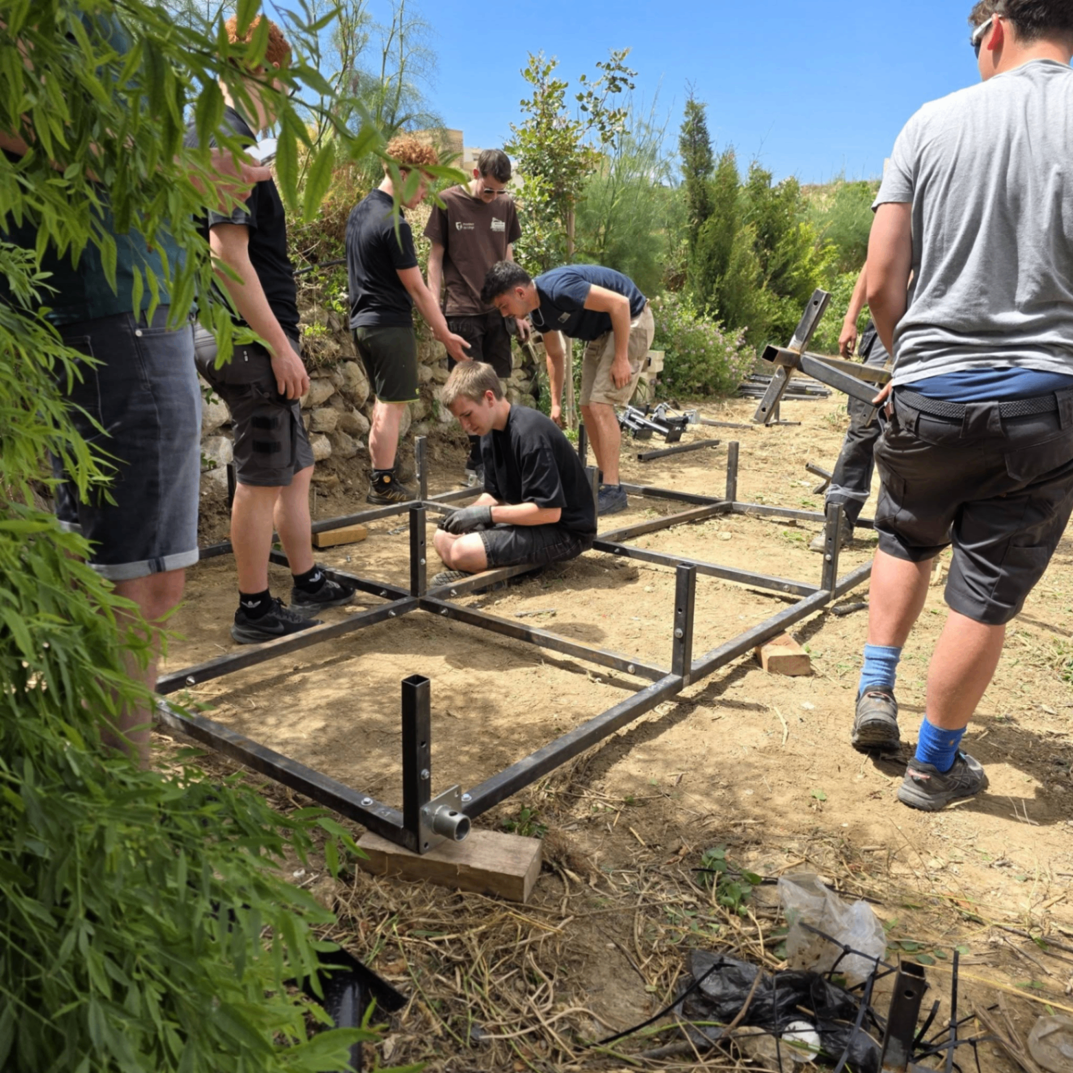 Build it Together — young Europeans building a sustainable structure on Gozo.